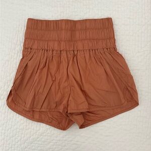 Free People Movement The Way Home Shorts-Rust Orange